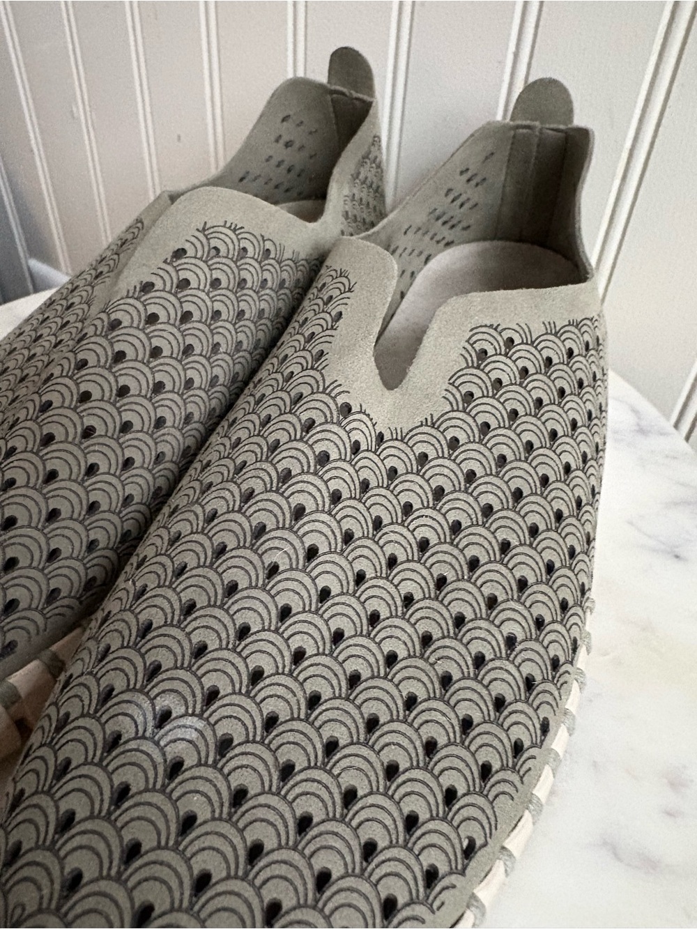 Ilse Jacobsen Tulip 139 Perforated Shoes Women’s 10 Olive Gray Summer Casual EUC - Picture 12 of 14
